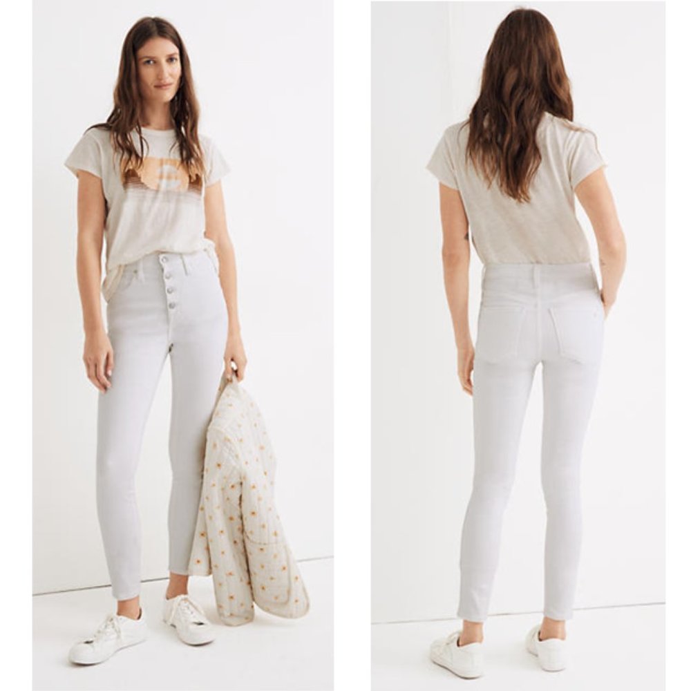 NWT Madewell 10" High-Rise Skinny Crop Jeans